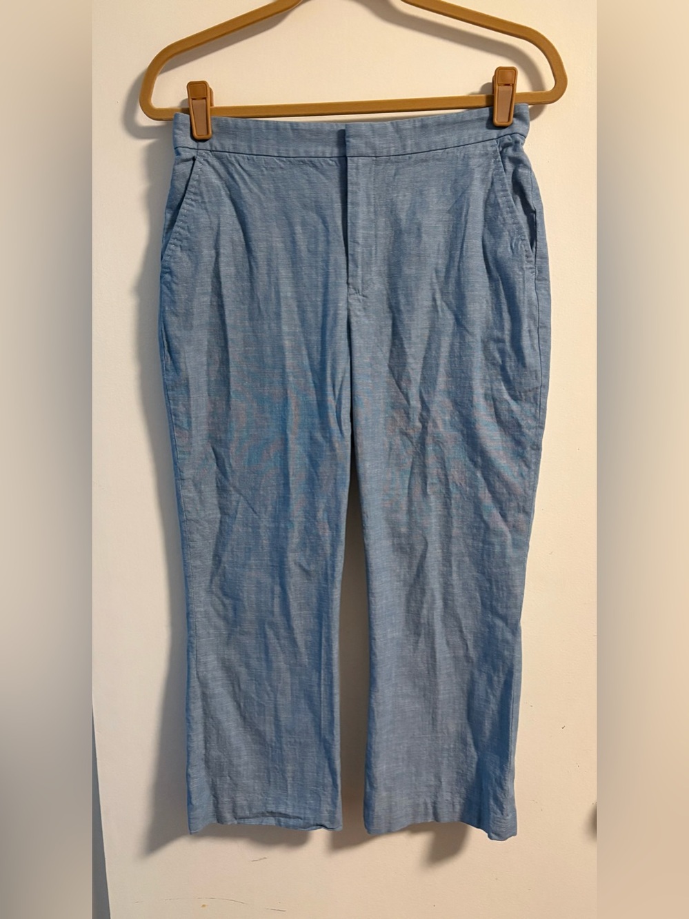 Ralph Lauren 100% Cotton Chambray Capris Pants